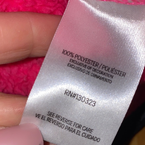 5/$25 Calvin Klein Kids Girls Fuchsia Sherpa Hoodie Size 7/8 - Picture 6 of 8